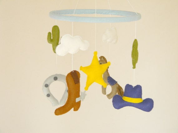 Sale Cowboy Baby Mobile Baby Crib Mobile Nursery Etsy
