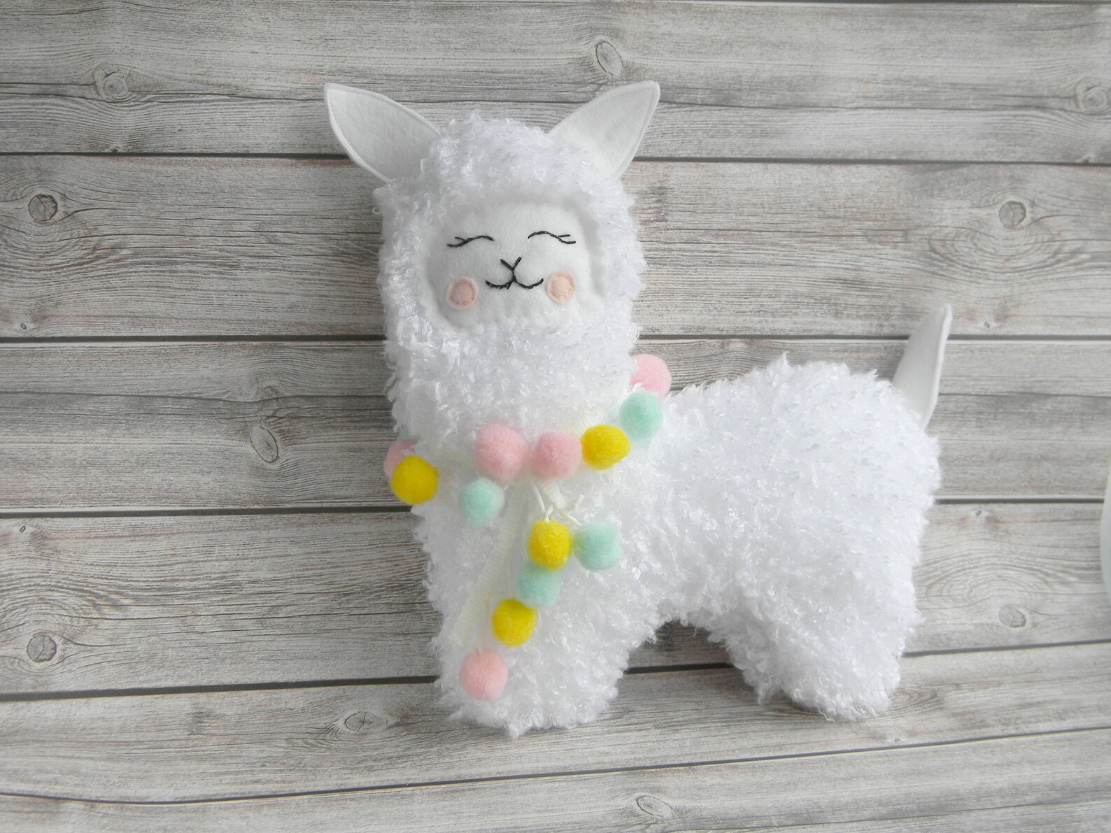 Llama Plush Toy Stuffed Llama Toy Alpaca Toy Boho Baby Toy Etsy