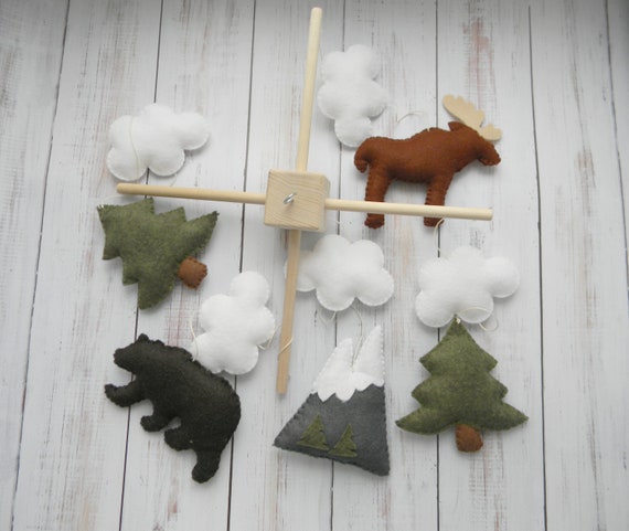 lumberjack baby mobile
