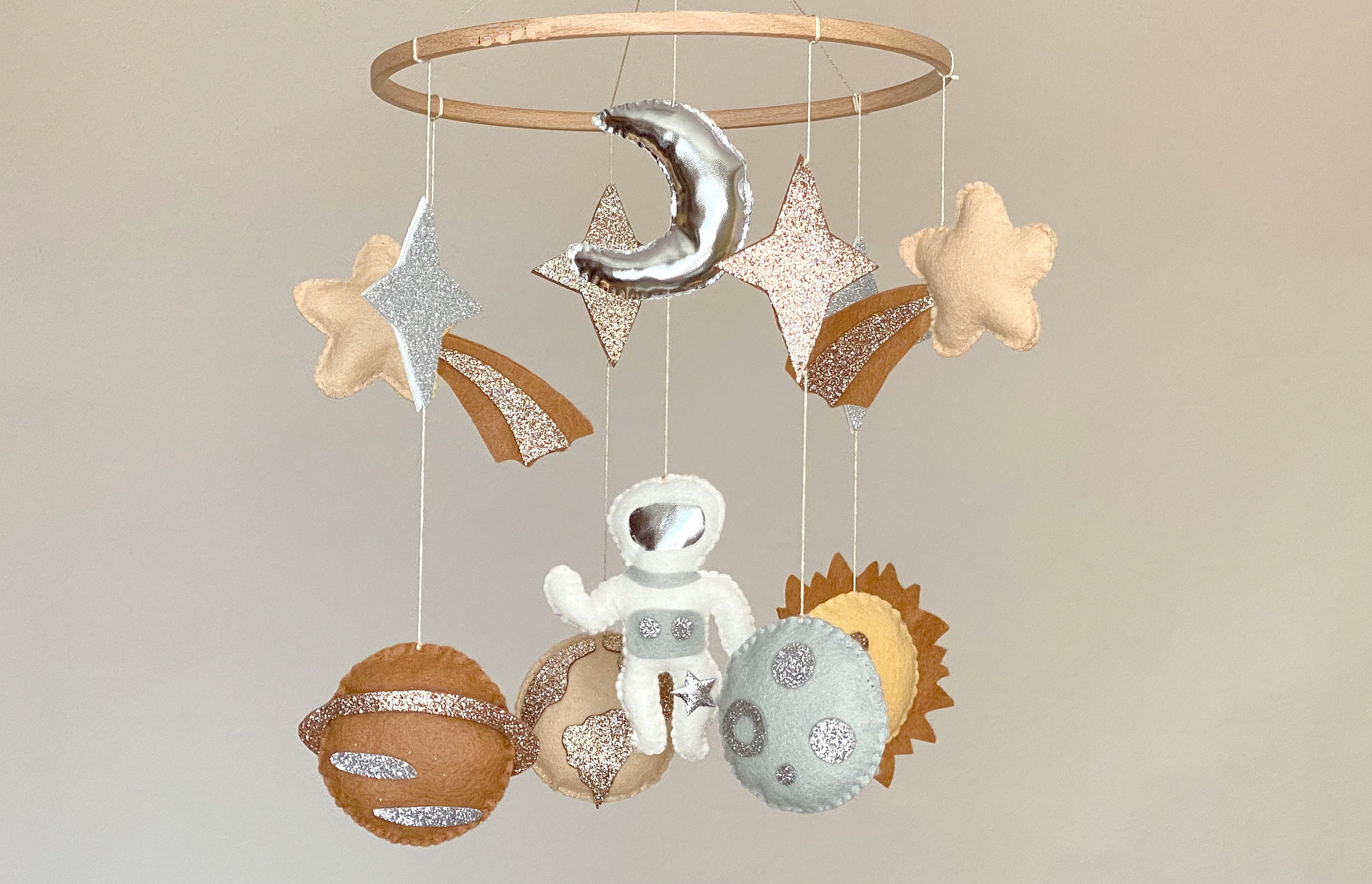 Space Baby Mobile Solar System Kids Bedroom Outer Space Themed Nursery ...