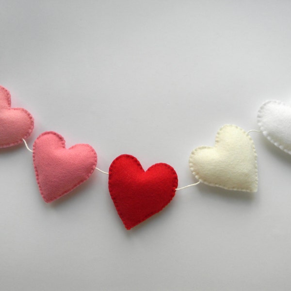 Felt Heart Garland Etsy UK
