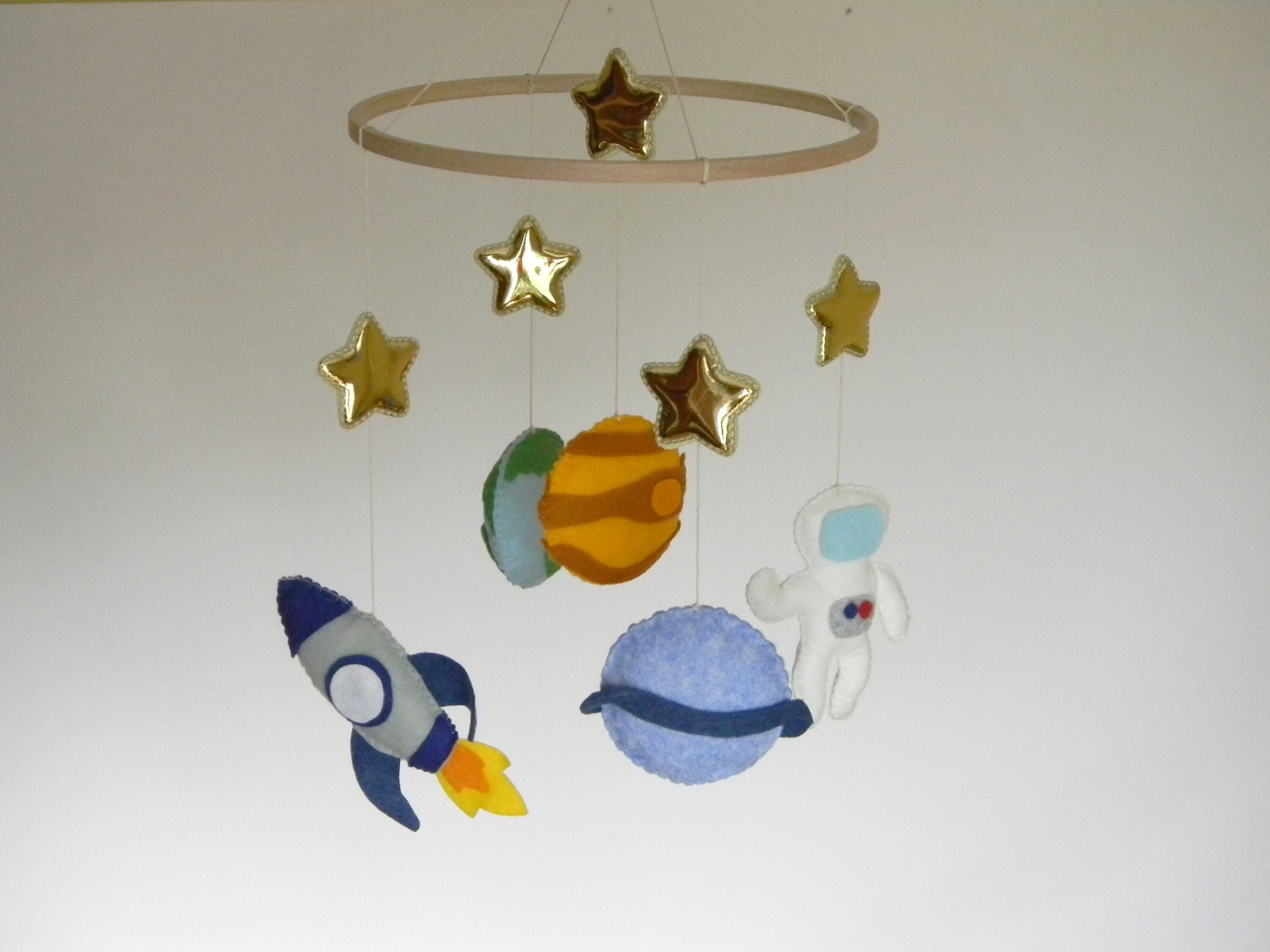 Space Baby Mobile Solar System Kids Bedroom Outer Space Themed Nursery ...