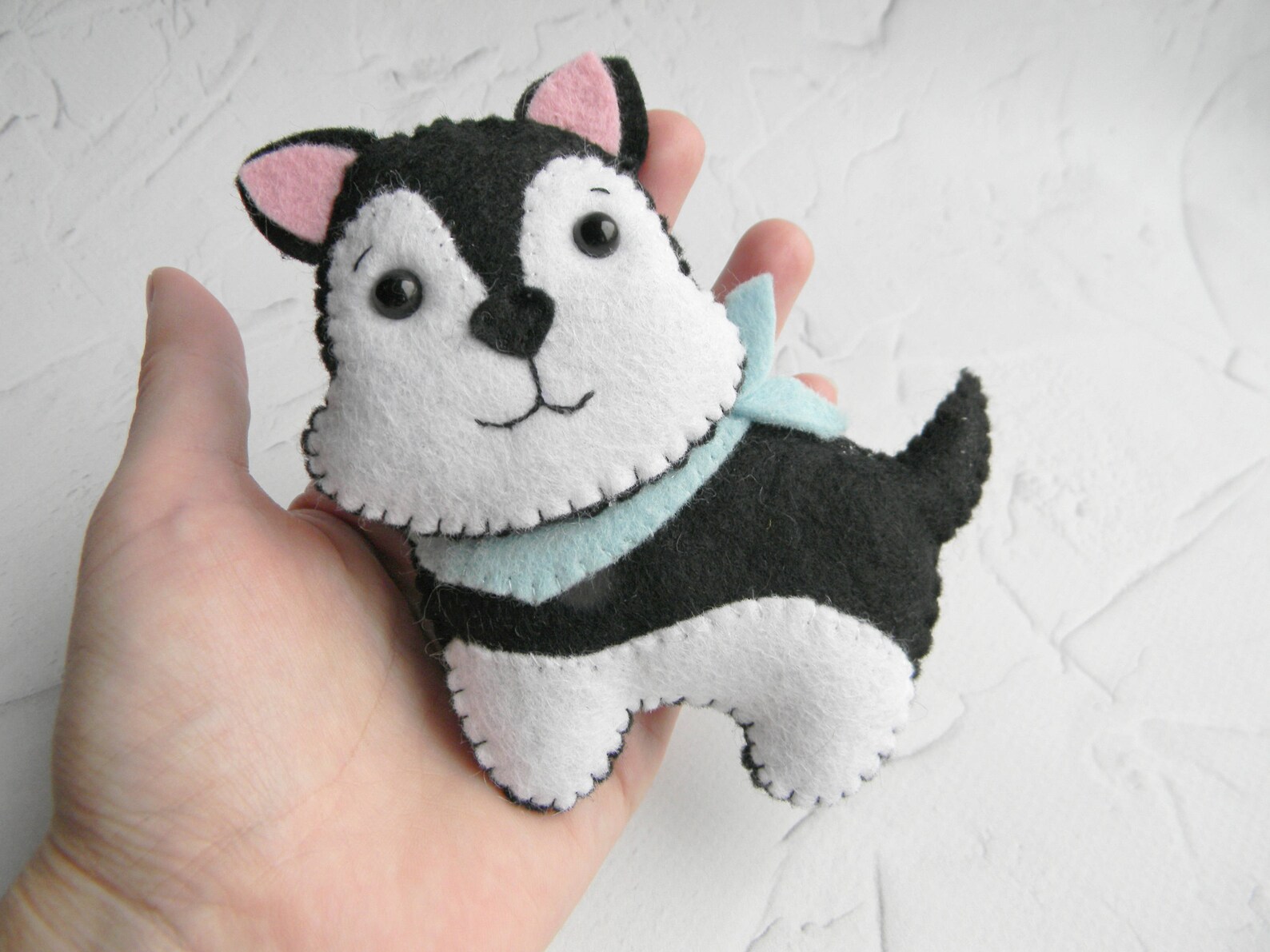 Husky felt ornament Dog ornaments personalized Christmas Etsy