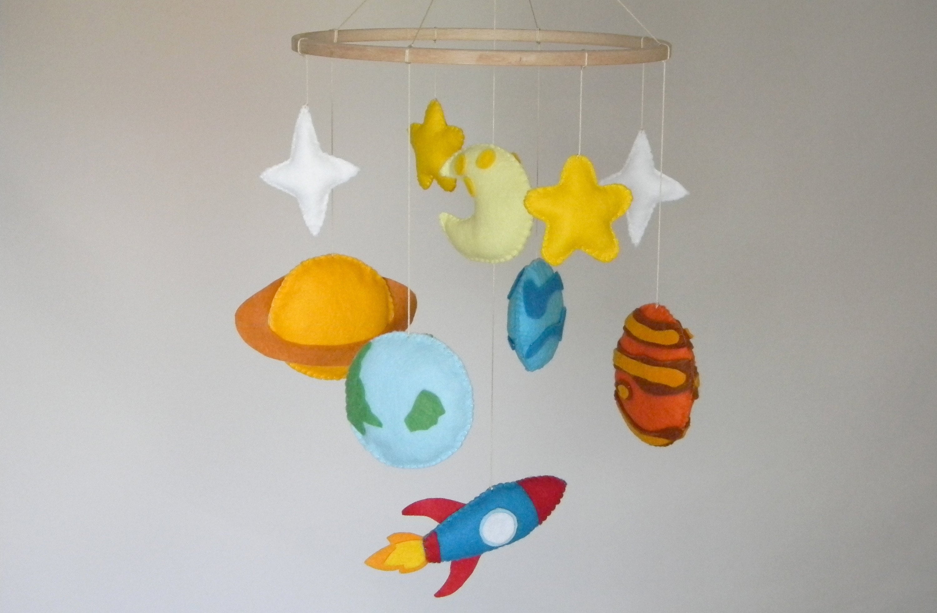 Baby Crib Mobile Space nursery mobile Space Nursery Etsy