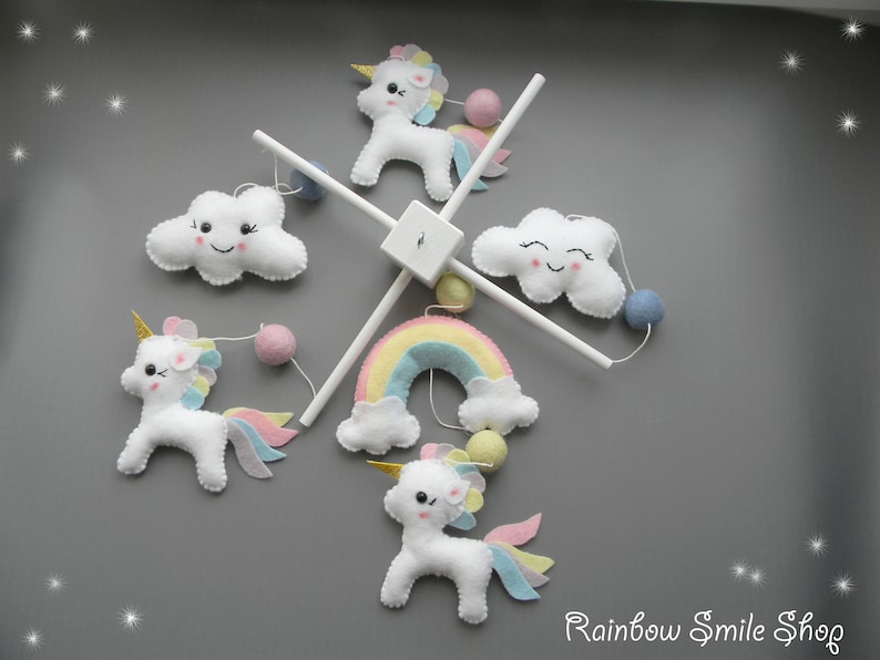 unicorn baby mobile