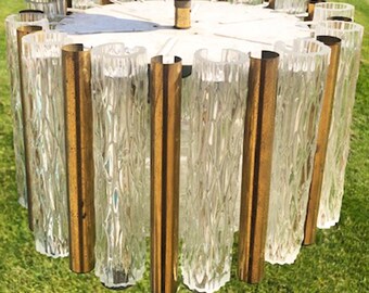 Vintage Kaiser Leuchten Drum Pendant Ceiling Light - 1950s