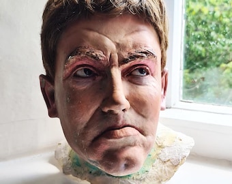 Vintage Expressive Museum Head