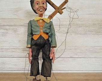 Vintage Mad Hatter Marionette