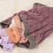Bethanne Seel reviewed Cotton Baby Blanket, Hand Knit Baby Cocoon, Baby Sleep Sack, Cable Knit, 100% Cotton, Dusty Rose Pink, baby girl gift