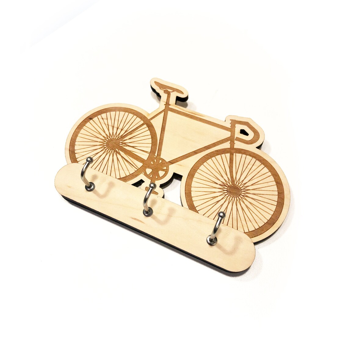 Bicycle Key Holder Wooden Bike Key Holder Key Holder Etsy