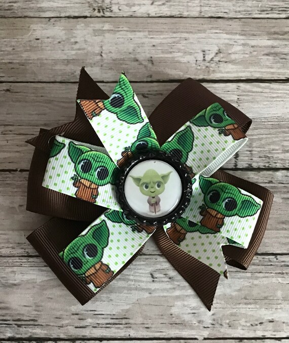 baby yoda hair bow