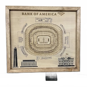 Bank of America Stadion Holzkarte Washington Kommandanten