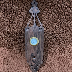 Vintage Ornate Wooden Clock Wall Mount