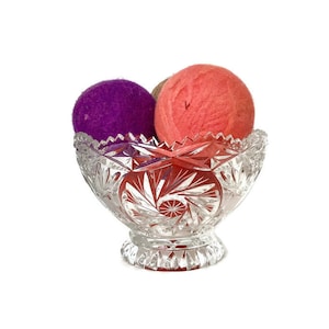EAPG Pedestal Fruit Bowl: Antique Victorian Glass Compote, Sawtooth Edge
