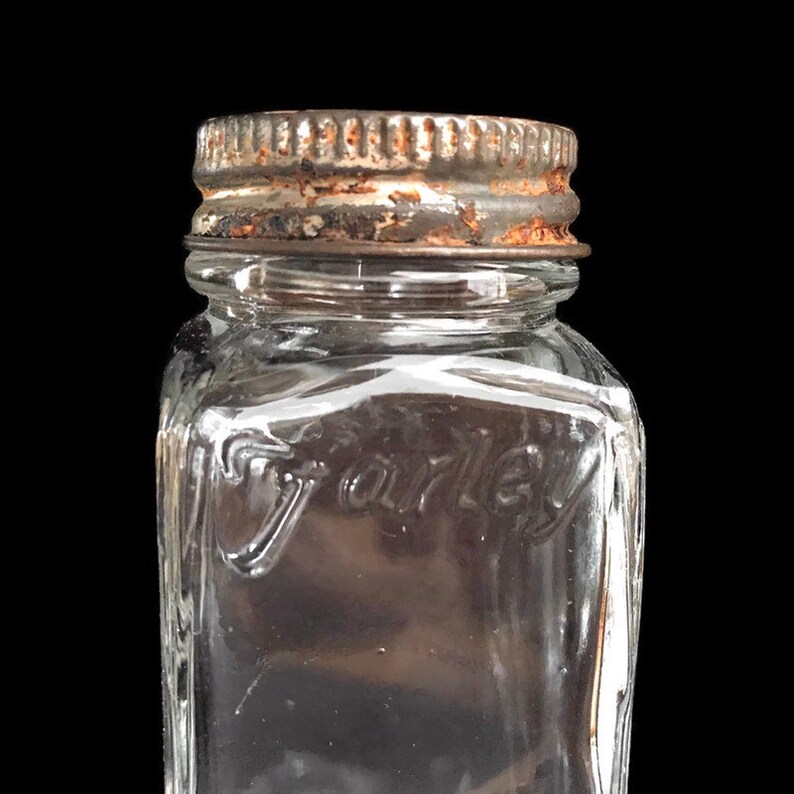 Vintage Farley Glass Screwtop Salt and Pepper Shakers Etsy