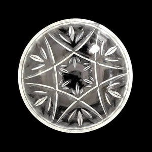 Vintage klare Anchor Hocking Floral Pressglas Mini Schüssel: Retro Geschirr
