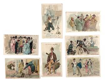 1888 Duke Honest Long Cut Tobacco Card | N128 Snapshots From Puck | Victorian Trade Card