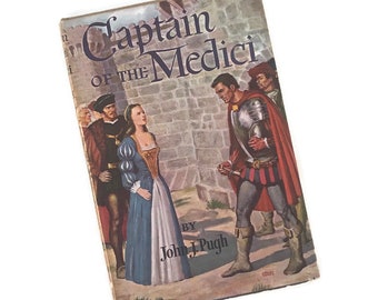 Vintage 1953 Captain of the Medici Hardcover | John Pugh Book Club Edition | Renaissance Historical Fiction