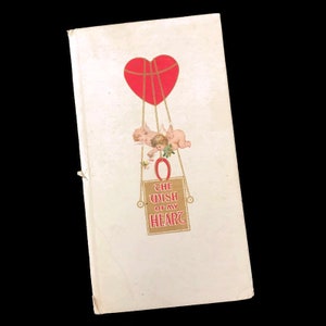 Valentijnsgedichtenboek 1910 | Antieke liefdesgedichten | Edwardiaans geïllustreerd cadeau | Vintage lithografieboek