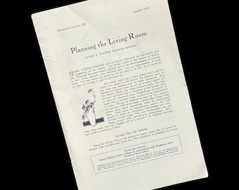 1925年アールデコ調リビングルームデザインガイド：ヴィンテージインテリア装飾小冊子