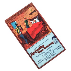 Vintage Hickory Gap Post-onderzoeker uit 1945 | Paul Webb Mountain Boys | Reclamefolder | McCarthy Well Company | Americana uit het midden van de eeuw
