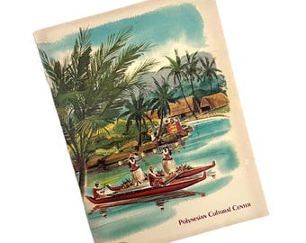 Vintage Polynesia in a Day Booklet | 1960s Hawaii Travel Guide | Polynesian Cultural Center