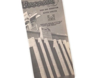 Vintage March 15th, 1954 Fort Randall Dam and Reservoir Brochure