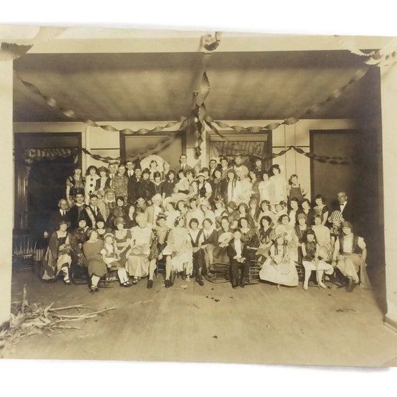 Vintage 1920s Halloween Costume Party Photo