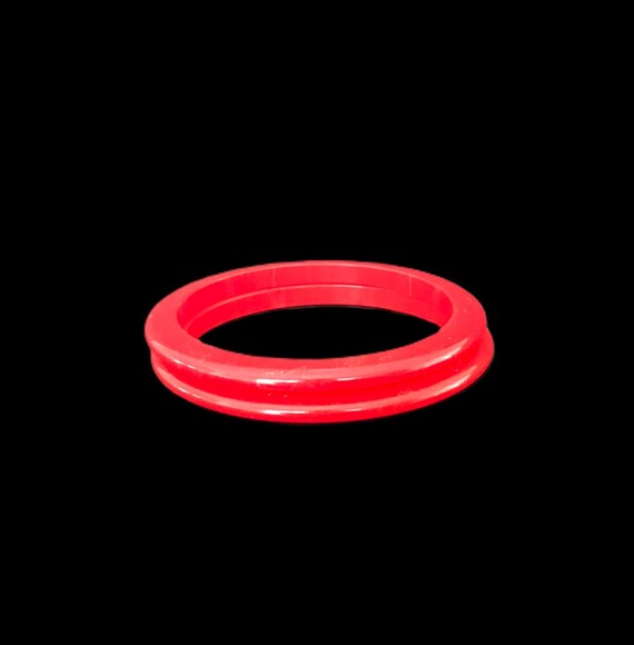Vintage Red Bakelite Bangles | Kid-Sized Tested B… - image 2