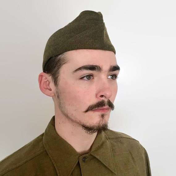Vintage WWII Infantry Garrison Cap: US Military Issue - Etsy display picture 3