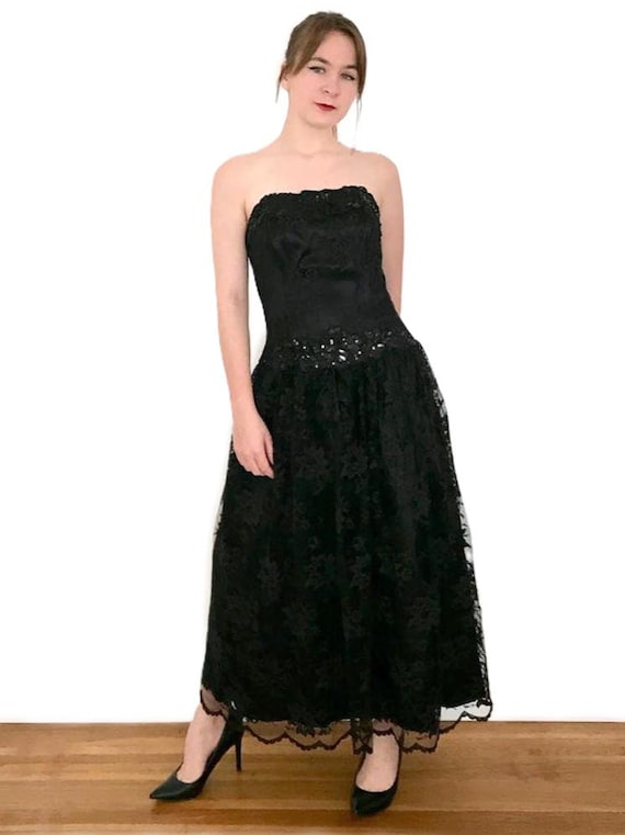 black satin mini dress with lace Lace Mini Dress - Open Back Dress - Satin Mini Dress main image 1