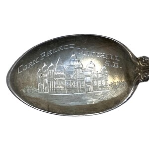 Antique Sterling Silver Corn Palace Souvenir Spoon - Mitchell, South Dakota
