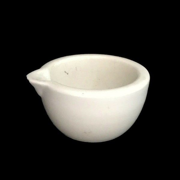 Vintage Small White German Bowl with Spout