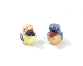 Vintage Lusterware Mini Toucans Salt and Pepper Shakers