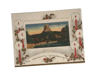 Vintage South Dakota Seasons Greetings Card