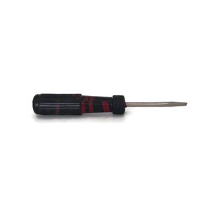 Vintage Bridgeport Shockless Screwdriver | Baby Flathead Tool | Mid Century Red Black Handle | 3.75&quot; Hardware