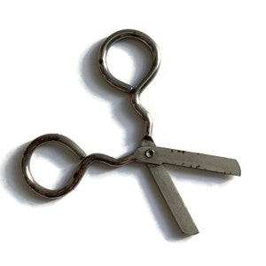 Vintage Small School Scissors | 3.25&quot; Craft Scissors | Rustic Kids Crafting Tool | Sharp Functional Blades | Collectible School Supply