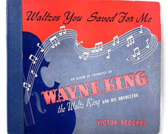 Vintage Wayne King Album | Waltzes You Saved for Me, 4-Record Set