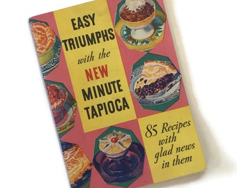 1934 USA cookbook New Minute Tapioca 85 recipes 1934 USA cookbook New Minute Tapioca 85 recipes