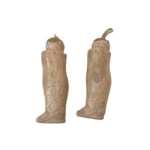 Antique Composition Doll Legs | Early 20th Century | Wooden Core | Vintage Doll Parts | Restoration