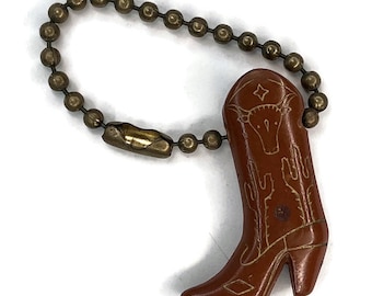 Vintage Cowboy Boot Keychain