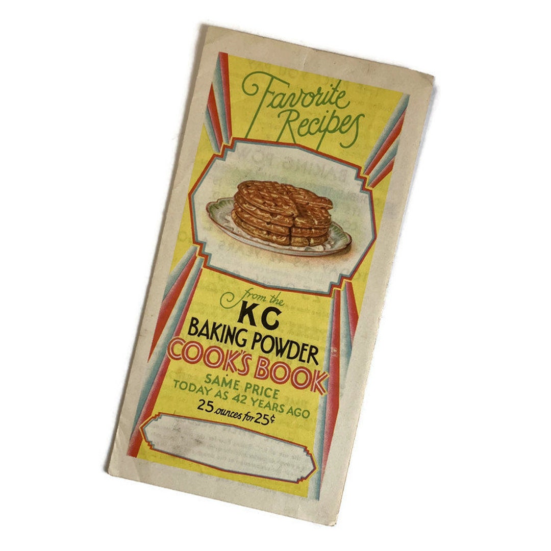 Vintage 1920s KC Baking Powder Cookbook: Antique Recipe Pamphlet - Etsy