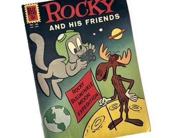 1961 Rocky and His Friends Comic | Dell Four Color 1275 | Bullwinkle Boris Natasha
