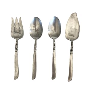 Vintage Oneida Community South Seas Silverplate Serving Pieces | Pre-1935 | Spoons Fork Cake Server | Collectible Flatware