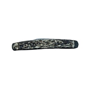 Navaja de bolsillo alemana antigua: navaja plegable de dos hojas con mango de metal Geo W Jackson