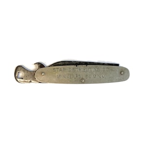 Vintage Ostdiek Company Knife | 1908-1926 Minneapolis Multi Tool | Wrench Bottle Opener Pocket Knife | Star Distributing Ad