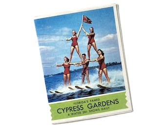 Vintage 1950s Cypress Gardens Mini-Brochure | America’s Tropical Wonderland | Florida Water-Ski Souvenir