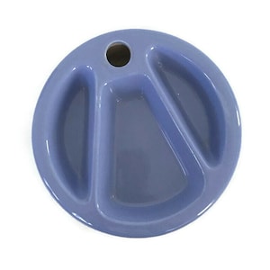 Vintage Periwinkle Blue Ceramic Baby Food Warmer: Mid-Century Nursery Decor