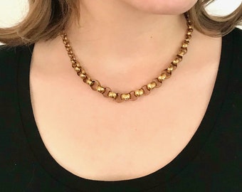 Vintage Copper Chain Link Necklace