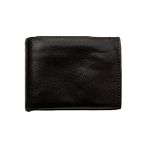 Vintage Buxton Geldbörse | Mellow Touch Rindsleder Bifold | Snap Münzfach | Fotohalter | Braunes Leder | 1970er 1980er Jahre